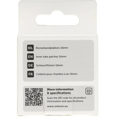 Simson binnenbandpleisters 16mm 8st