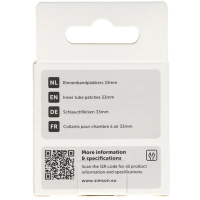 Simson binnenbandpleisters 33mm 8st