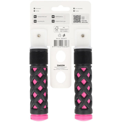Simson handvatten kinder roze-zwart