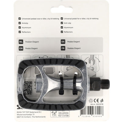 Simson pedalen elegant anti-slip - aluminium