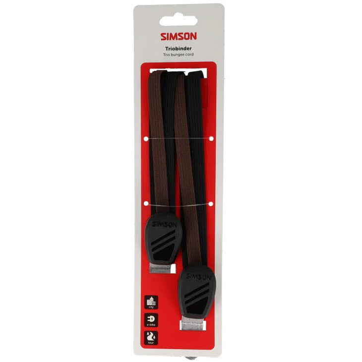Simson triobinder 60cm zwart bruin