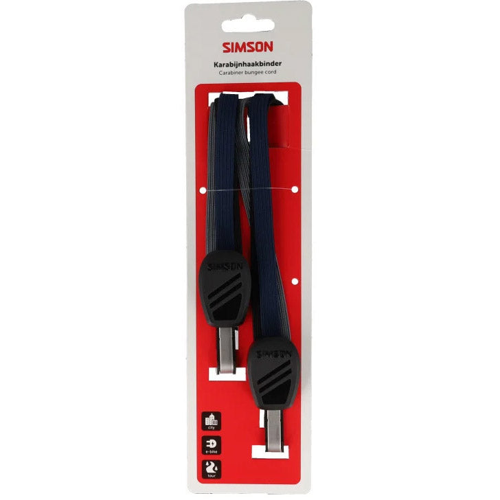 Simson karabijnhaakbinder 71cm zwart blauw antraciet