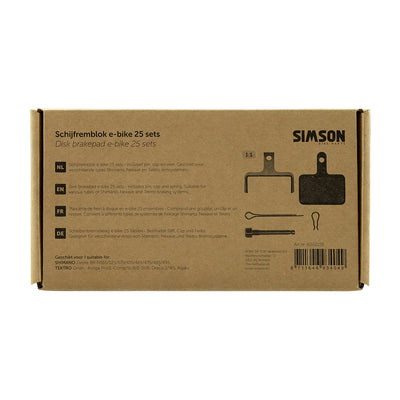 Rema tip top nederland b.v. simson schijfremblok e-bike (25st)