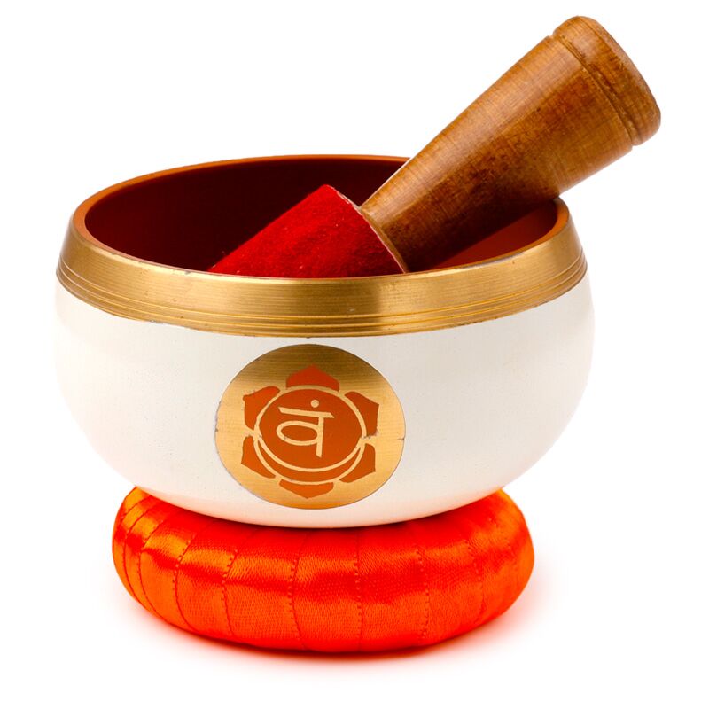 Oranje chakra klankschaal