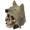 Schedel met wolf hoofd woonaccessoire