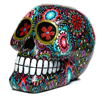 Dia de los muertos mexicaans doodshoofd bloemen woonaccessoire