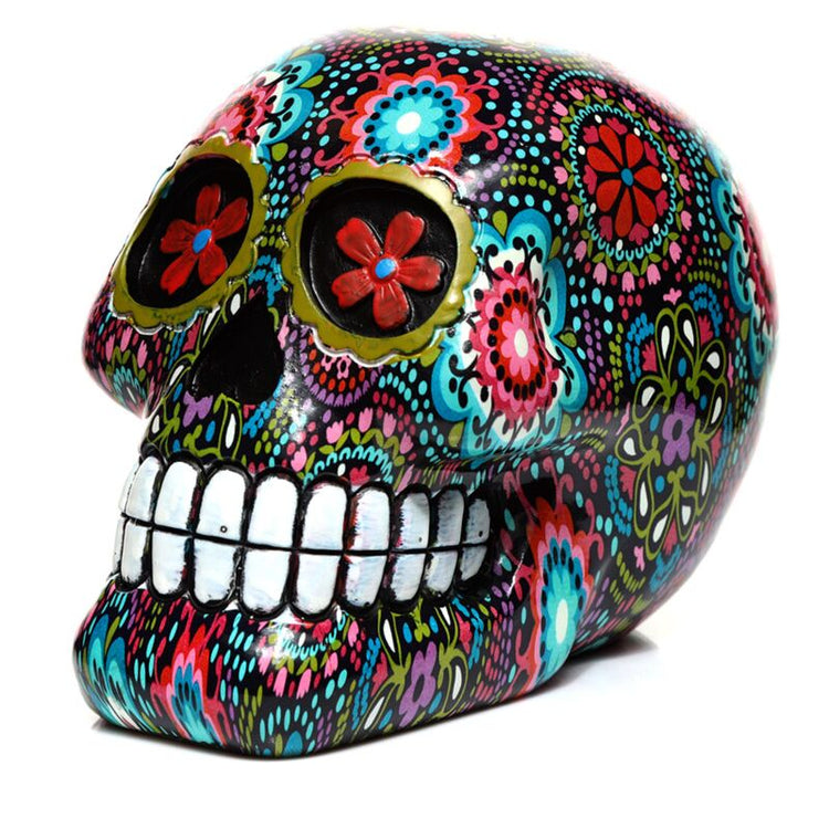 Dia de los muertos mexicaans doodshoofd bloemen woonaccessoire