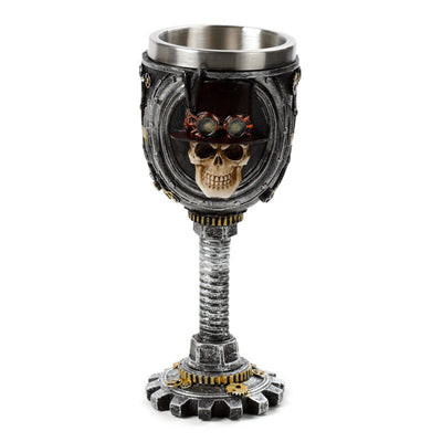 Steampunk schedel decoratieve kelk