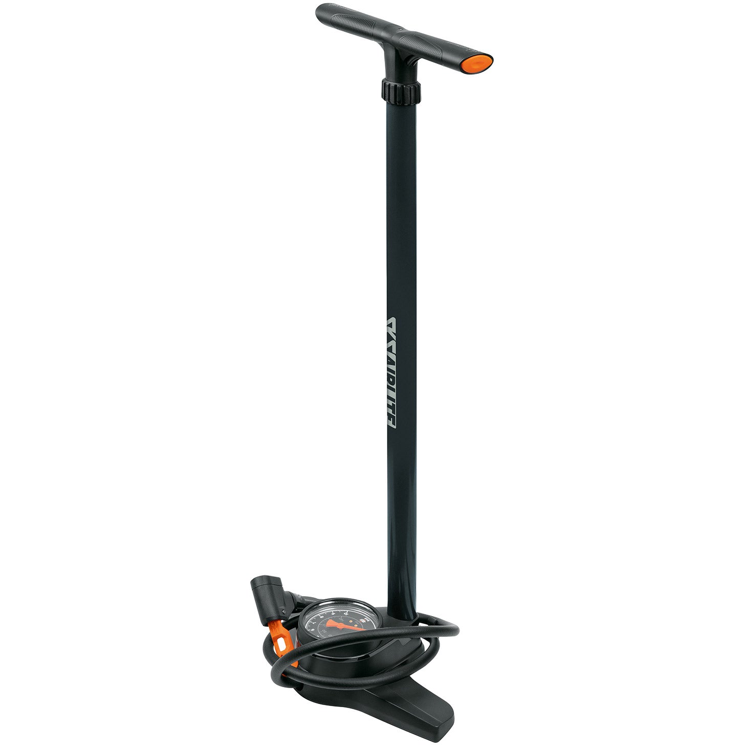 Sks vloerpomp airlite multivalve 10bar zw oranje