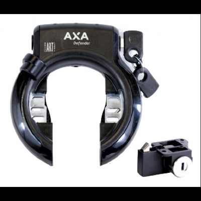 AXA defender slot met shimano steps accu slot zwart