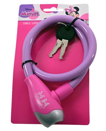 Minnie mouse kabelslot paars roze