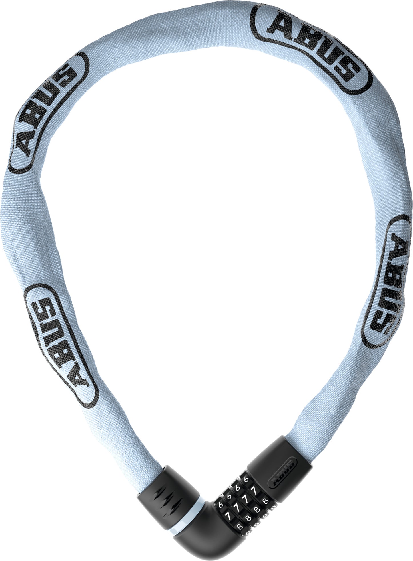 Abus kettingslot code tresor 6807c 110 light blue