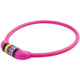 M-wave cijfer-kabelslot silicone roze 65cm12mm