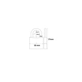 Abus Hangslot 65 50mm Grijs - afbeelding 2