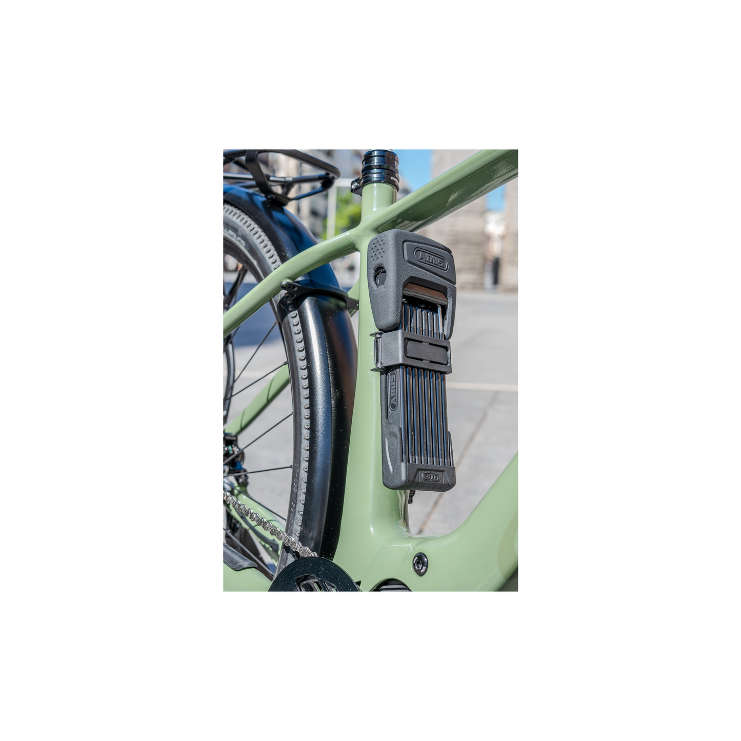 Abus fietsslot vouwslot - bordo™ one 6000a fingerprint - security level 10 - zwart - 120 cm - geschikt voor elektrische fietsen en stadsfietsen