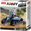 Sluban army wwii motor met tracks (m38-b0680b)