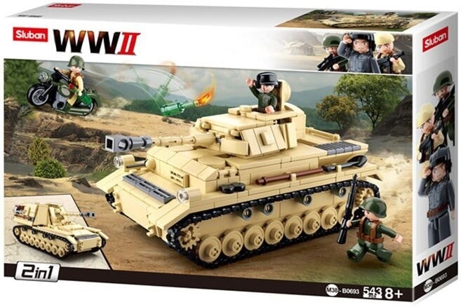 Sluban army wwii duitse tank (m38-b0693)