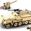 Sluban army wwii halftrack met kanon (m38-b0695)