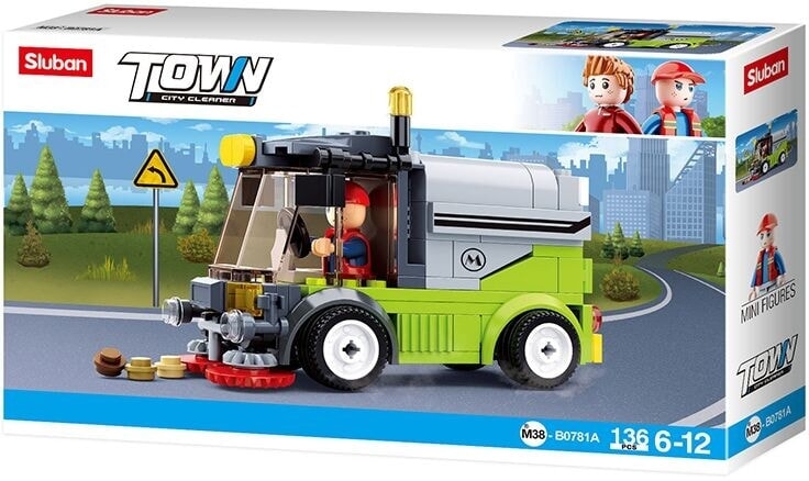 Sluban city cleaner veegwagen (m38-b0781a)