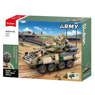 Sluban army tank oef stryker ads (m38-b1258)
