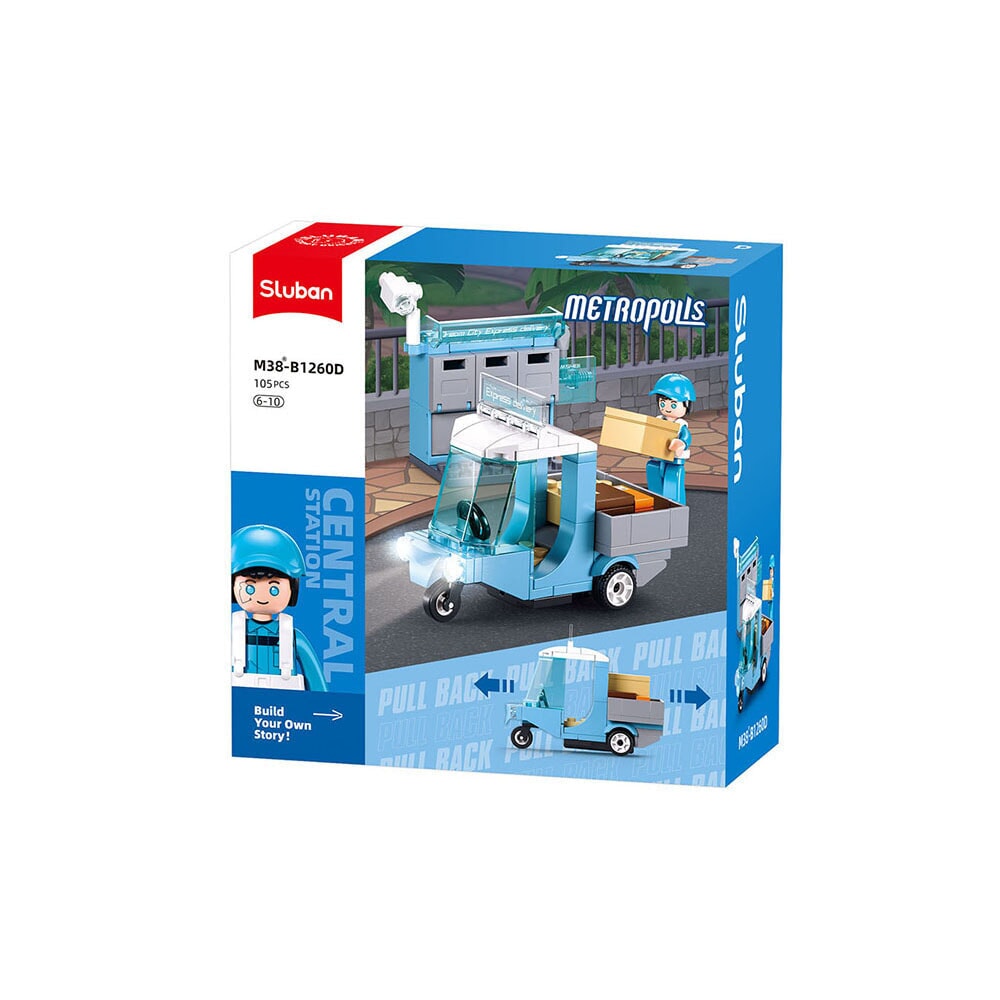 Sluban metropolis mail wagon (m38-b1260d)