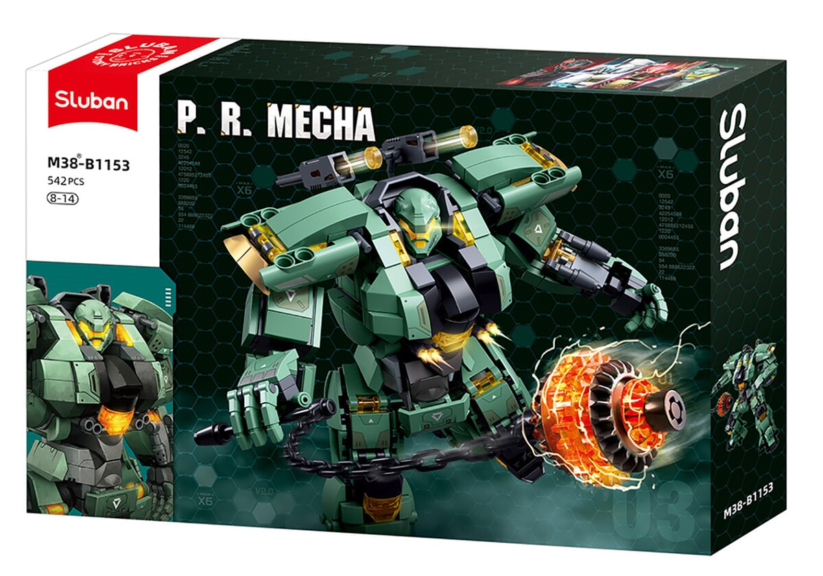 Sluban p.r. mecha groen zwart (m38-b1153)