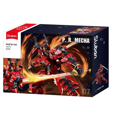Sluban p.r. mecha rood zwart (m38-b1183)