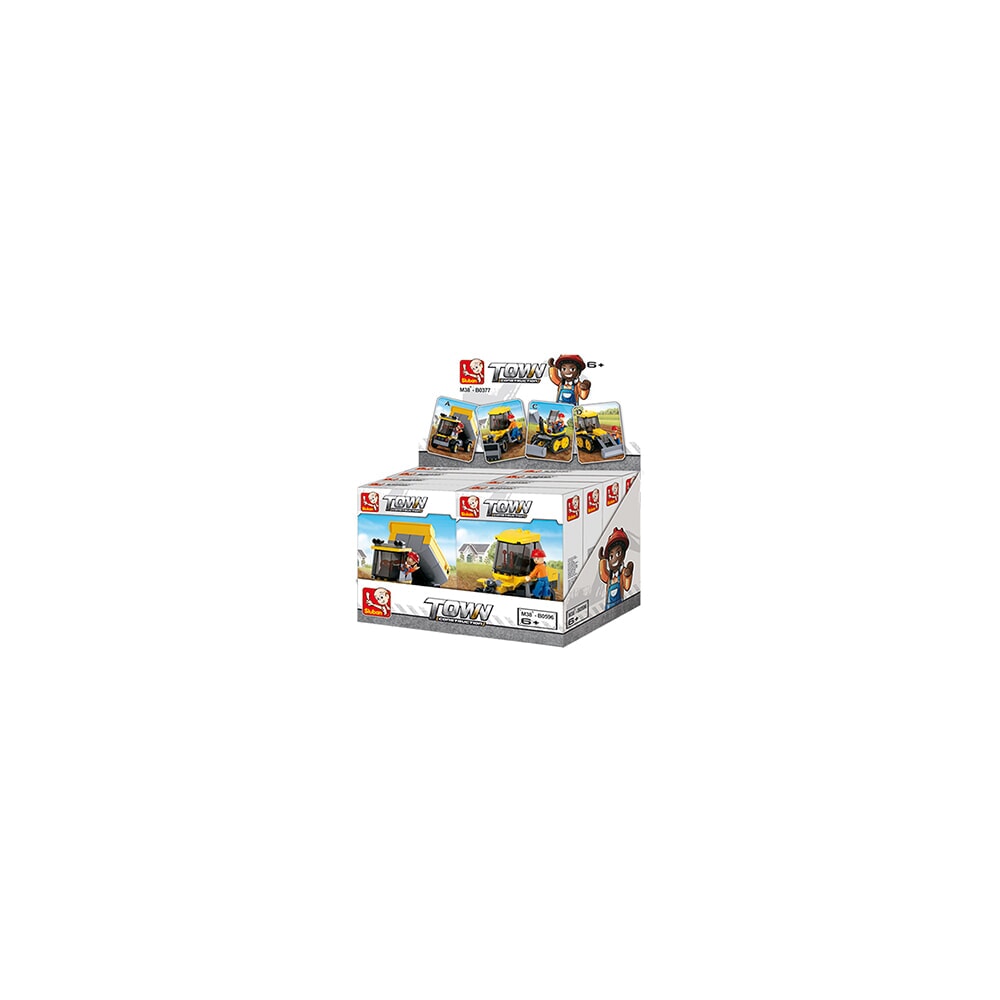 Sluban construction display 8 pieces (m38-b0377)