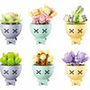 Sluban potted plants succulant (m38-b1076) display