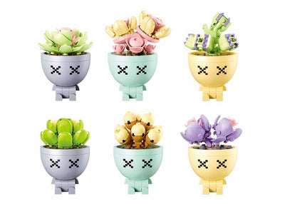 Sluban potted plants succulant (m38-b1076) display