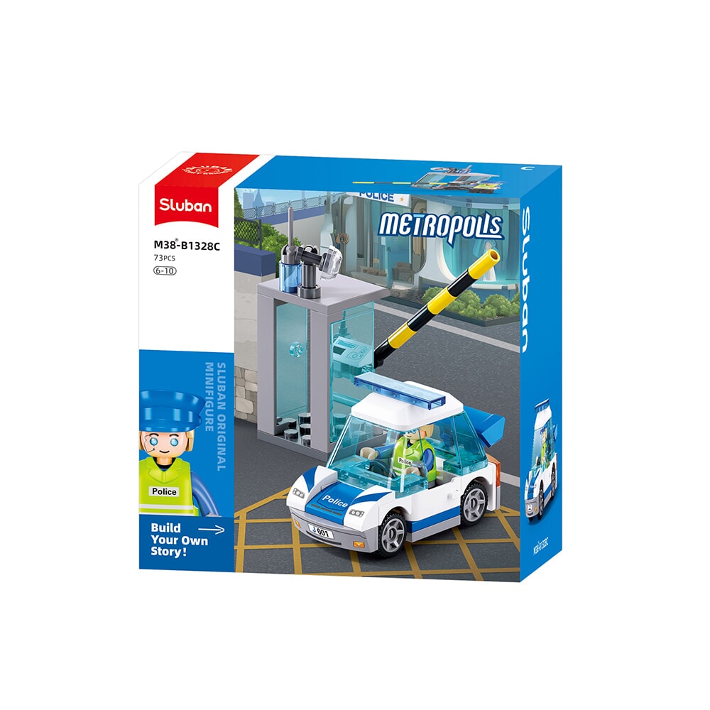 Sluban metropolis politie auto (m38-b1328c)