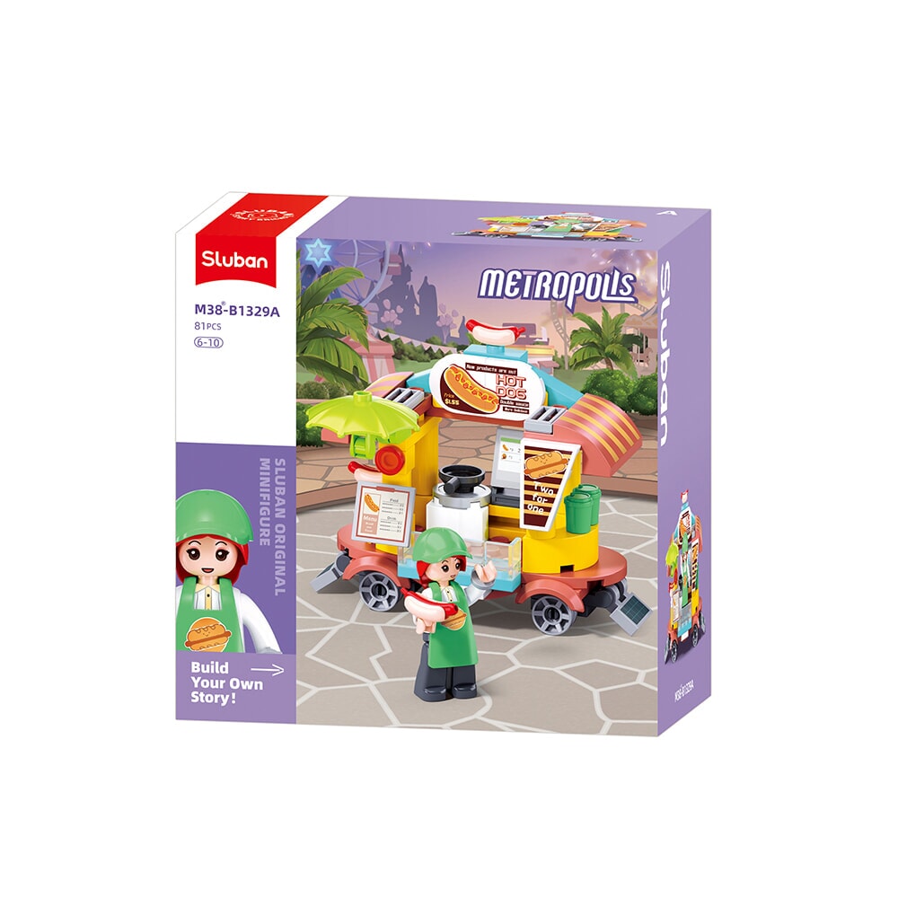 Sluban metropolis hotdog foodtruck (m38-b1329a)