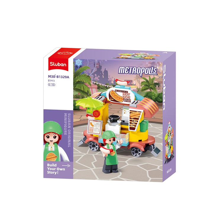 Sluban metropolis hotdog foodtruck (m38-b1329a)