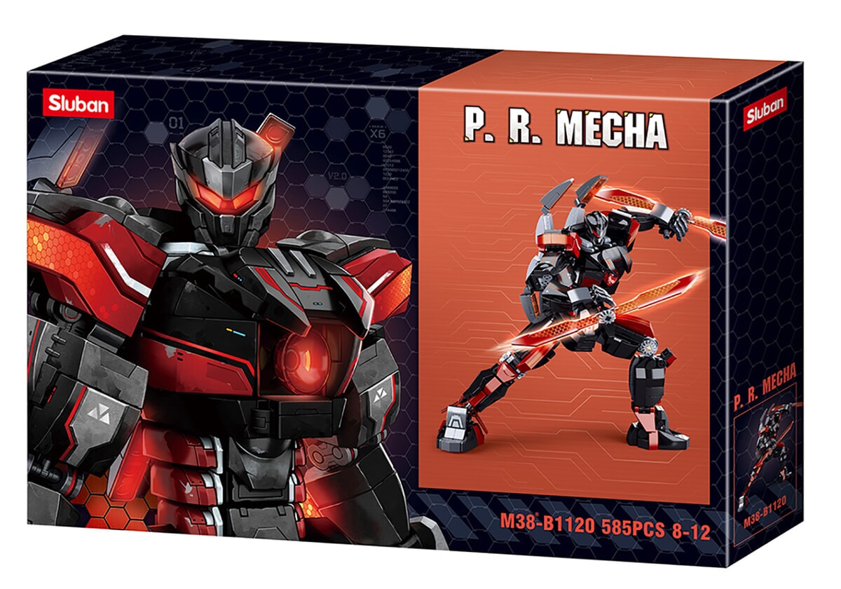 Sluban p.r. mecha zwart oranje space (m38-b1120)