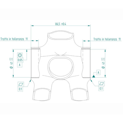 Miche bracketas press-fit 86.5 x 41mm evo max