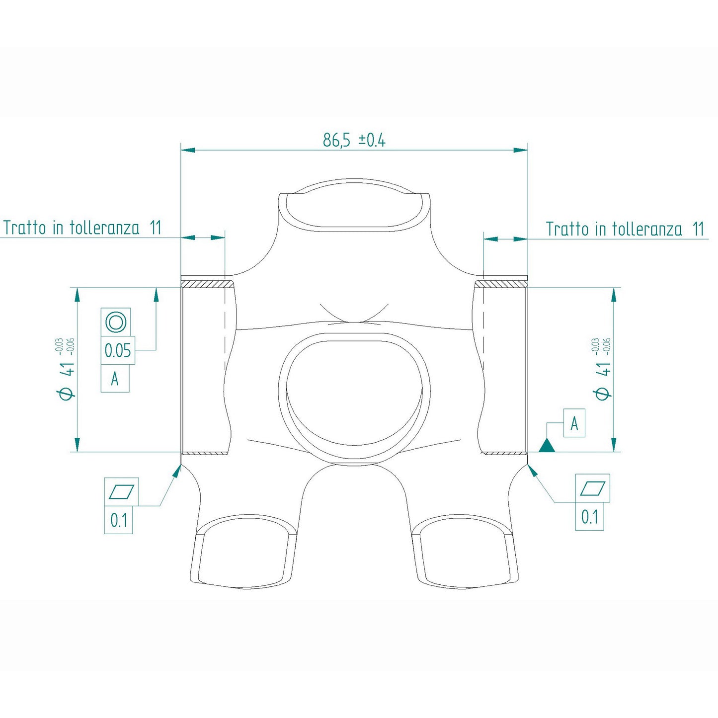 Miche bracketas press-fit 86.5 x 41mm evo max