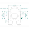 Miche bracketas press-fit 68 x 42mm evo max