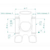 Miche bracketas bb30 68x46mm evo max