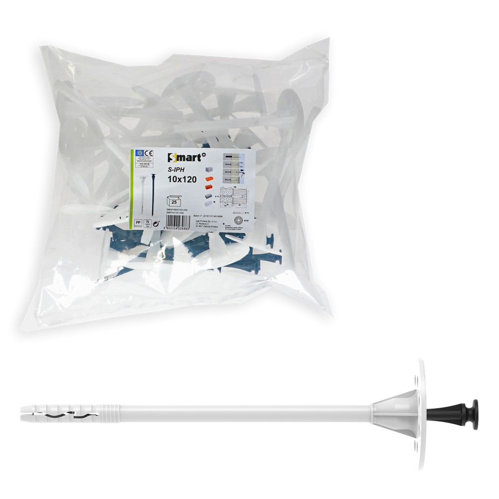 Pgb-europe smart | iso smart s-iph kunststof nagel 10x160 | 25 st sm0iphn001001604