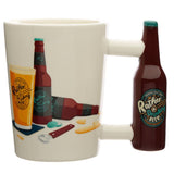 Rather be drinking beer - gevormd handvat keramiek mok - afbeelding 1