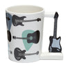 Headstock gitaar - gevormd handvat keramiek mok