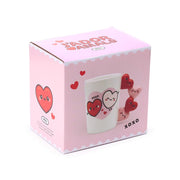 J'adoramals heart xoxo gevormd handvat keramiek mok - afbeelding 2