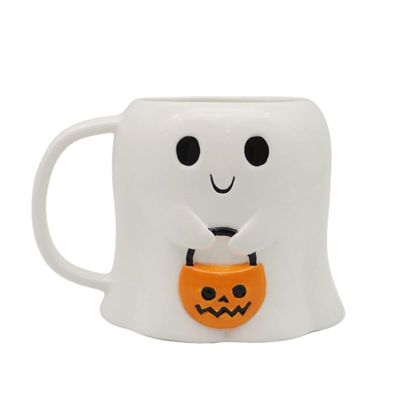 Spooky trick or treat spook gevormde mok