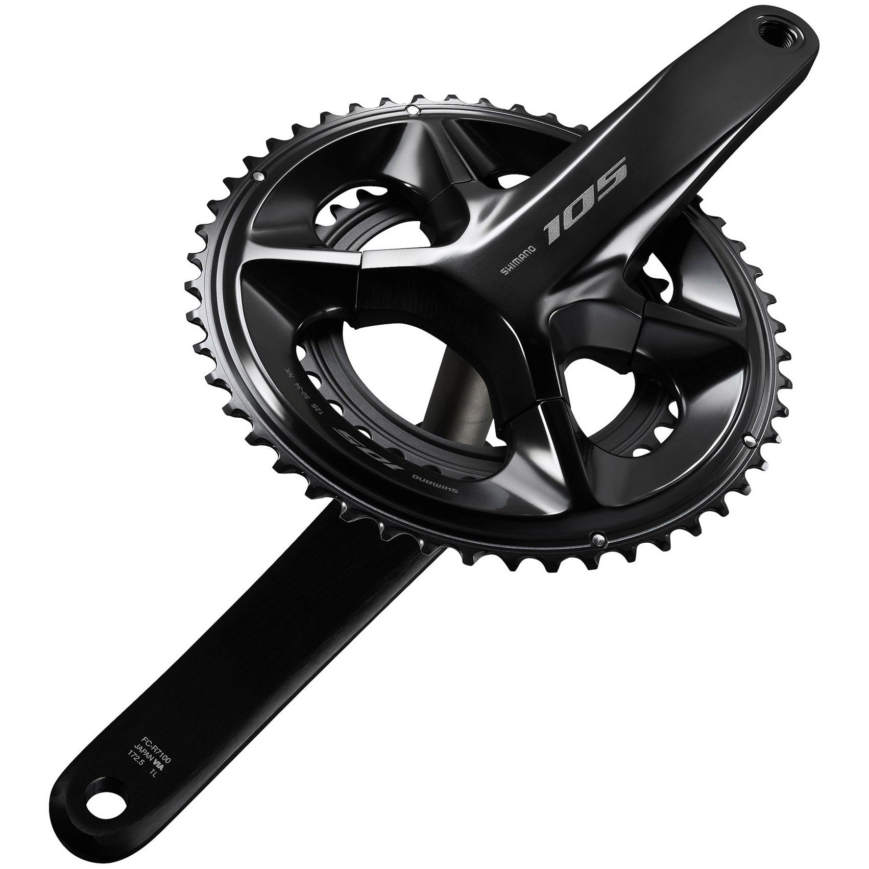 Shimano crankstel 105 fc-r7100 shim.krg 105 fcr7100 50 34 175 schw 12f ht2