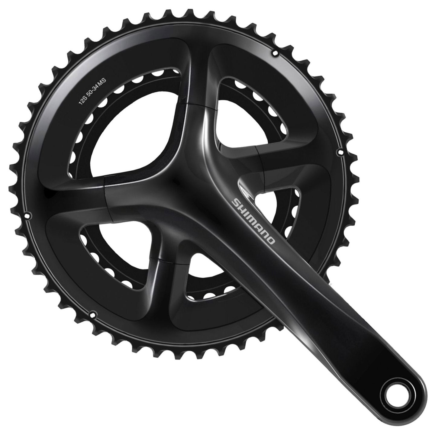 Shimano crankset rs520 12v 34-50t 172,5mm zwart oem