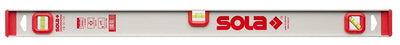 Sola alu-waterpas i-prof. met 45° libel i5 40, 40cm 3 libellen 1,00mm m zilver - 01254501 - 01254501