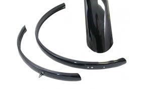 spatbordenset Hybride 28 inch staal zwart