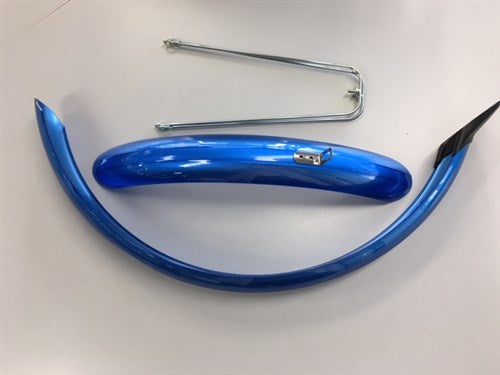 Eurofender stel spatborden 24 inch 58mm pvc blauw