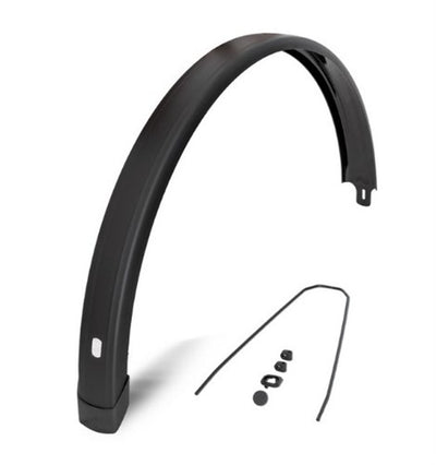 Eurofender spatbord achter tempo square 28 inch 58mm - zwart