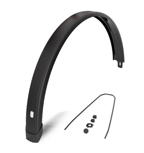 Eurofender spatbord achter tempo square 28 inch 65m - zwart